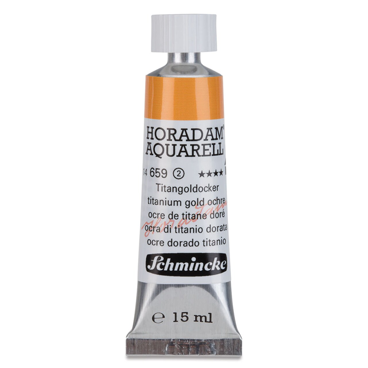 Schmincke Horadam Aquarell Watercolor - Titanium Gold Ochre, 15 ml tube